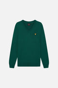 V Neck Green - Knitted Jumper