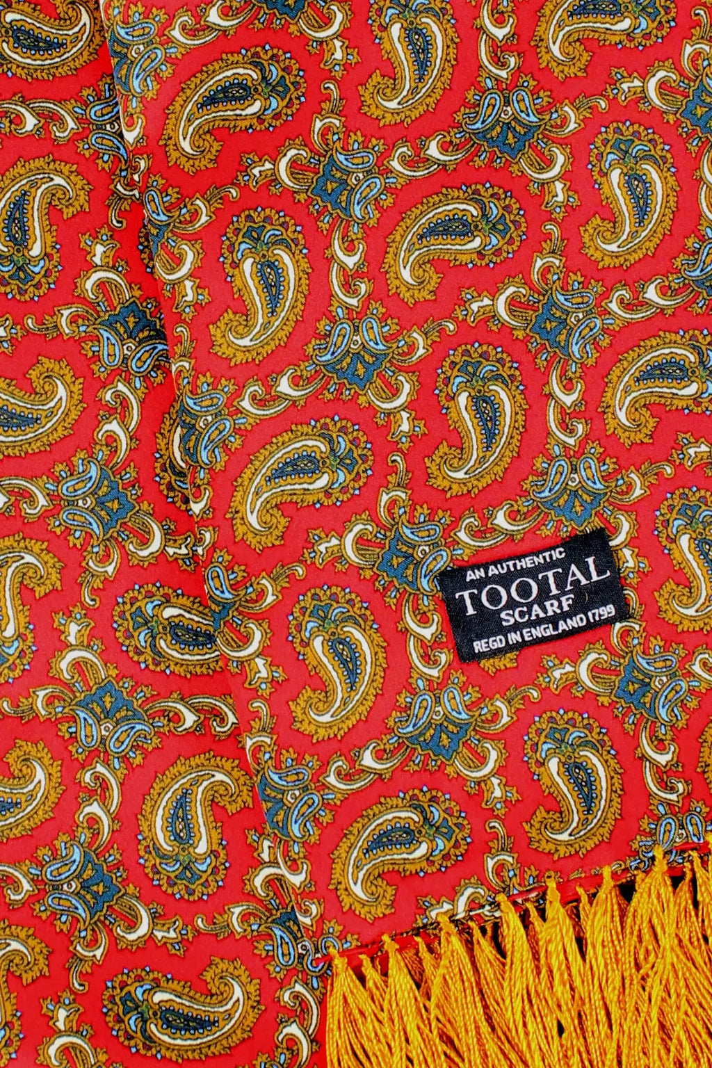Paisley Red - Silk Scarf
