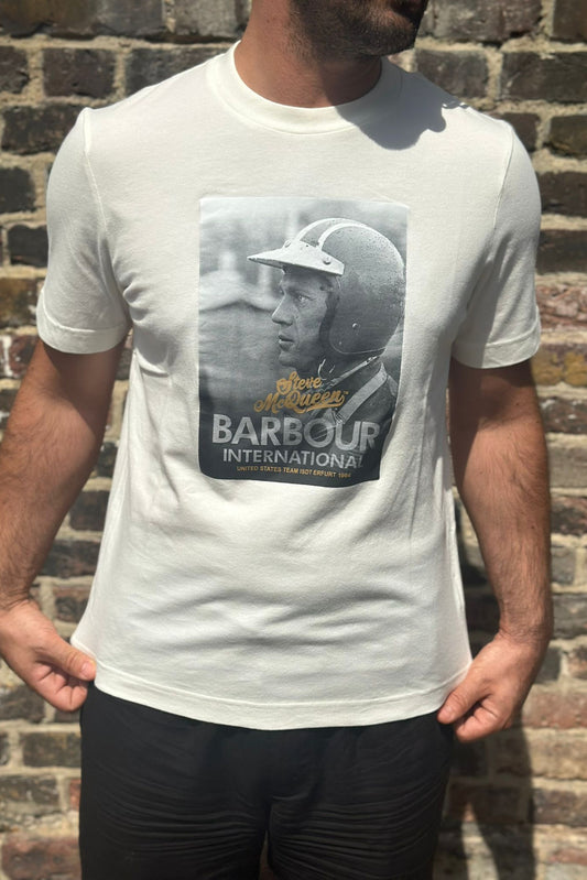 Steve McQueen Graphic Whisper White - T-Shirt