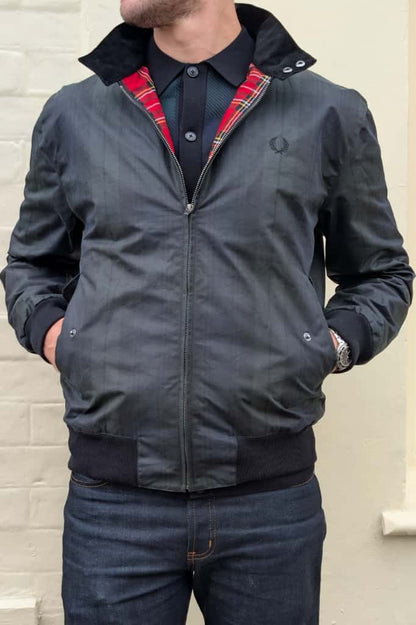 J1332 Black Watch Tartan - Harrington Jacket