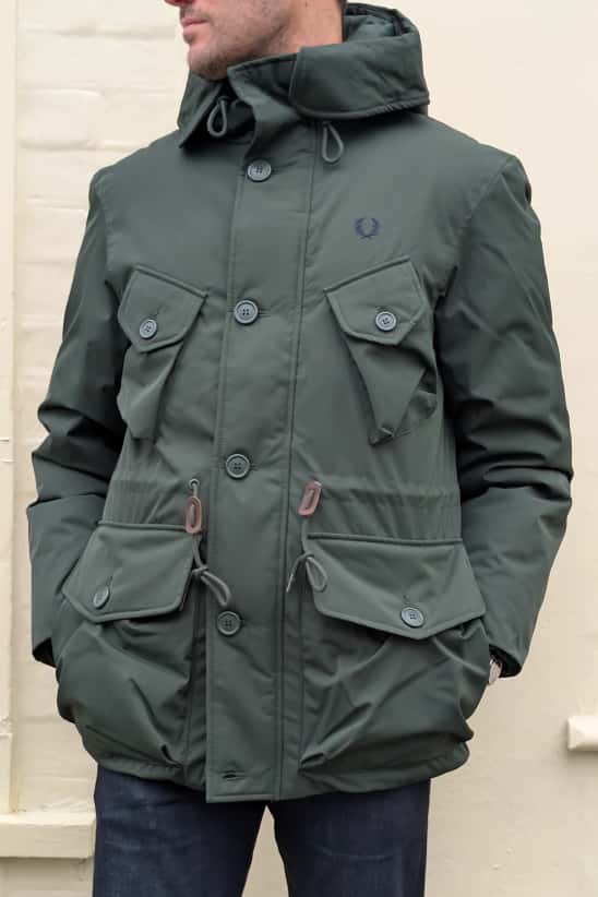 J1315 Court Green Patch Pocket Puffer - Jacket