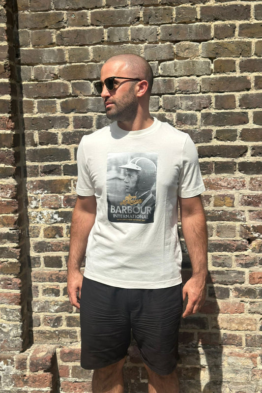Steve McQueen Graphic Whisper White - T-Shirt