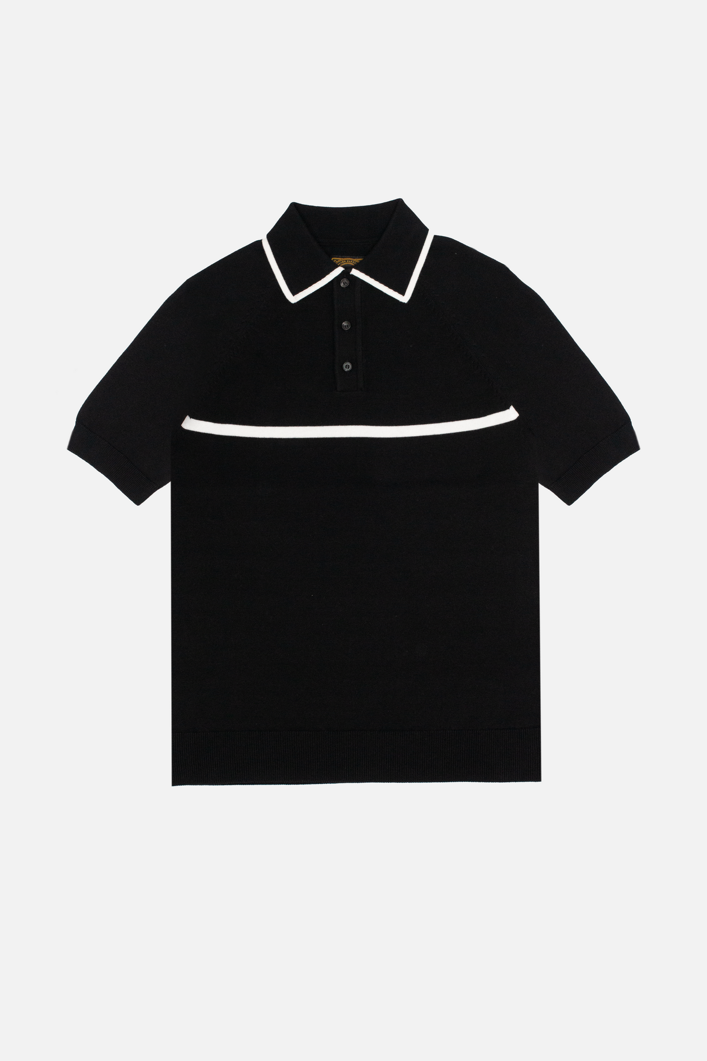 Moran Black / White Trim - Polo Knit