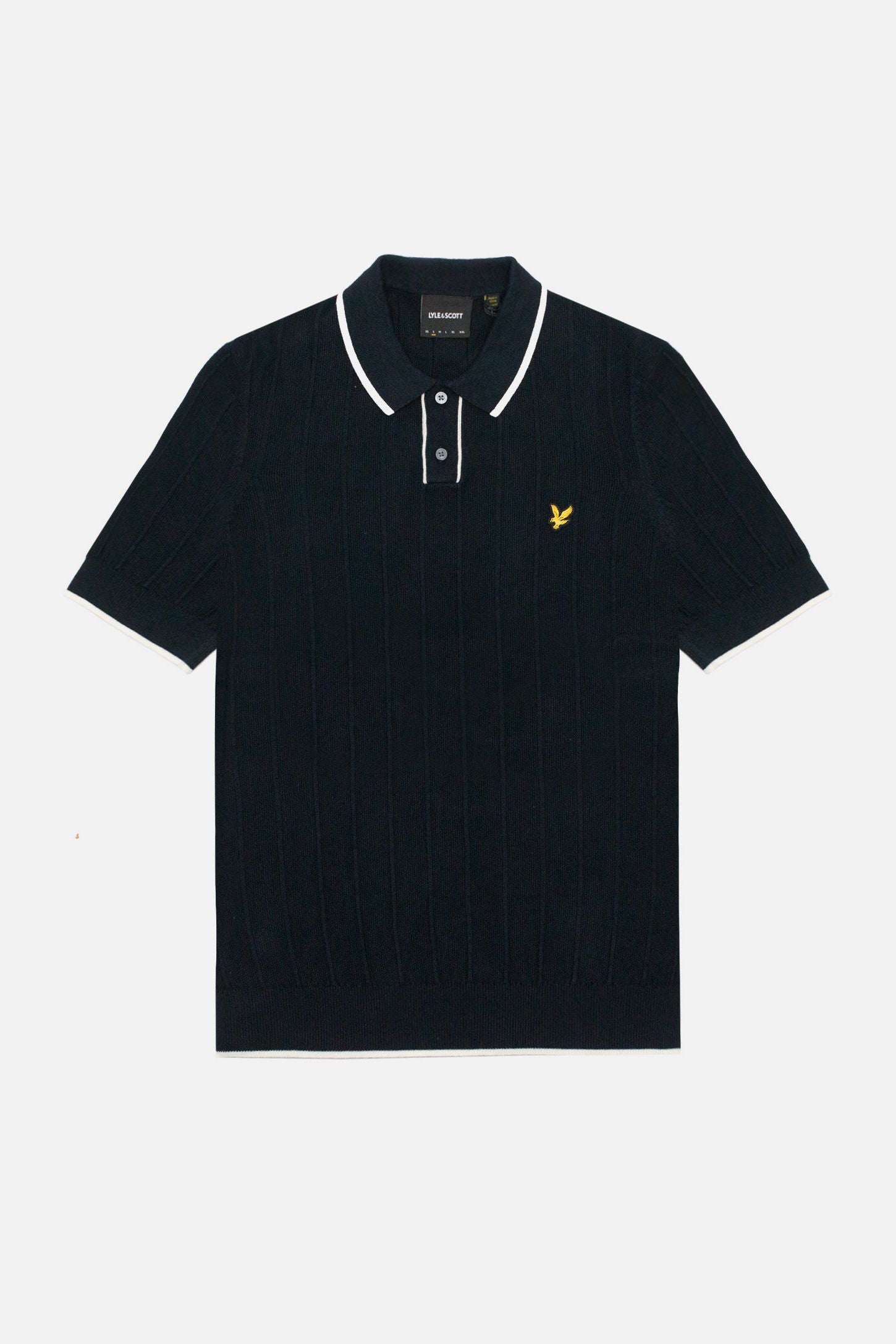 Tipped Dark Navy - Knitted Polo