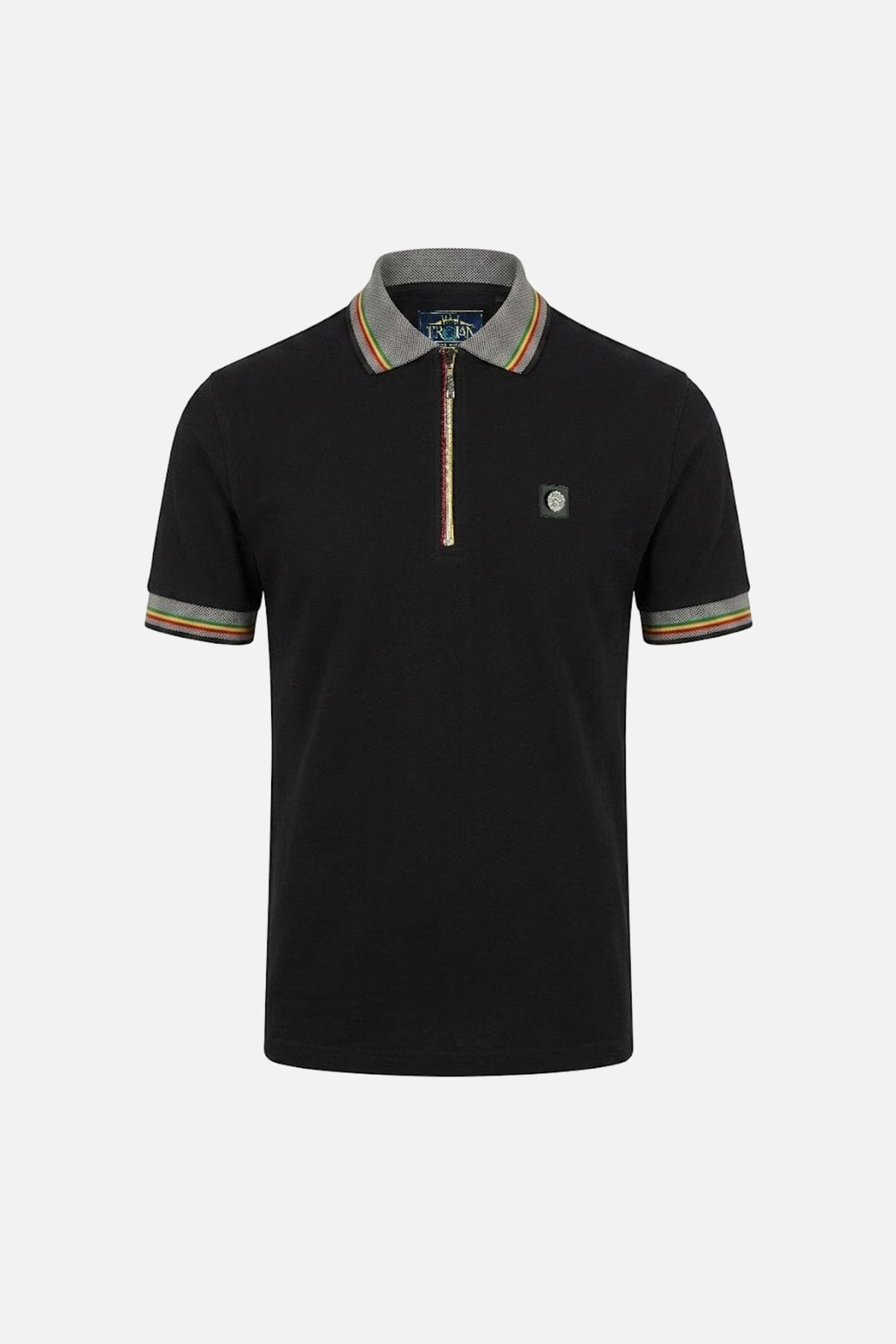Oxford Collar Zip Pique - Polo