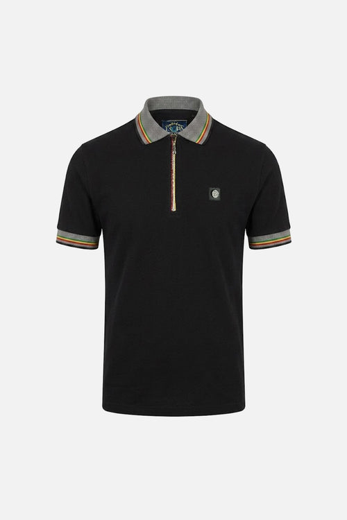 Oxford Collar Zip Pique - Polo
