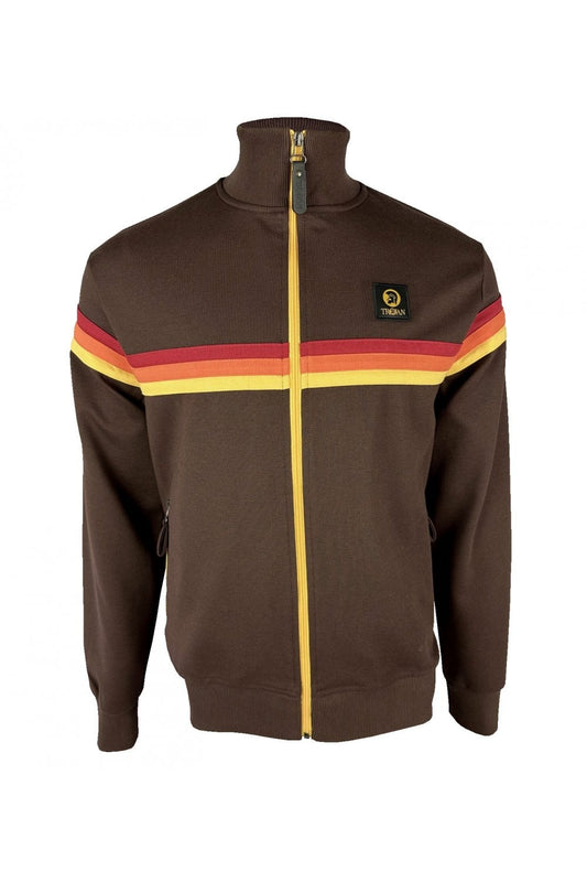 Trojan Retro Stripe Chocolate - Track Top