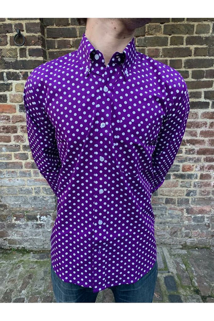Polkadot Purple & White  - Shirt