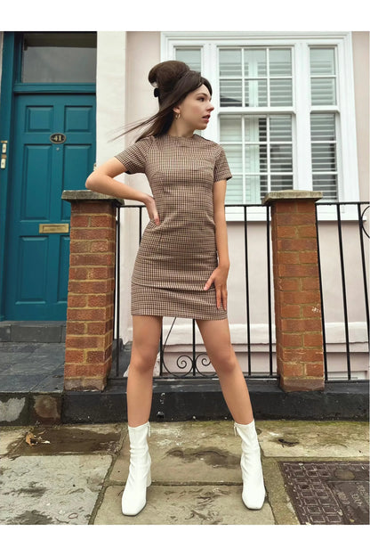 'The Valerie' Rosso Check - Dress