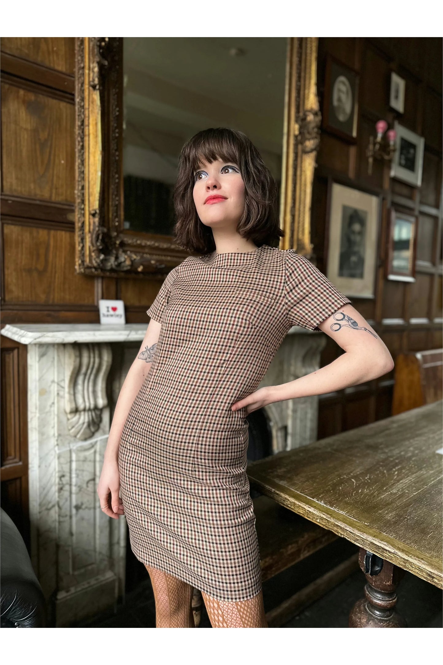 'The Valerie' Rosso Check - Dress